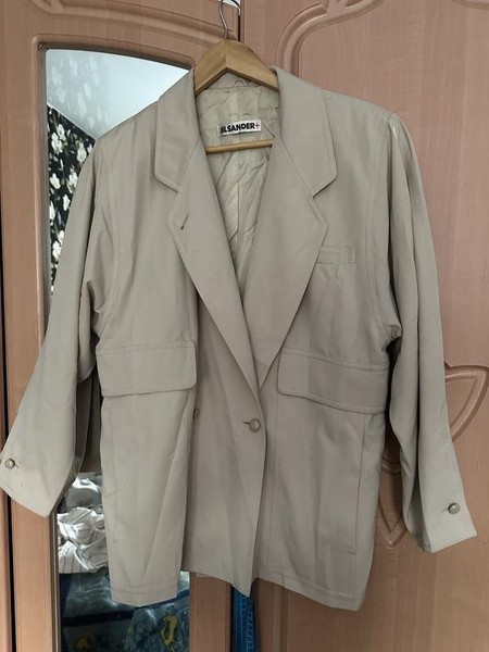 Women Jil Sander Blazer Beige Wool S