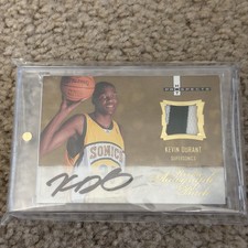 2007-08 Fleer Hot Prospects Rookie Autograph Patch Kevin Durant #123 /399 RPA