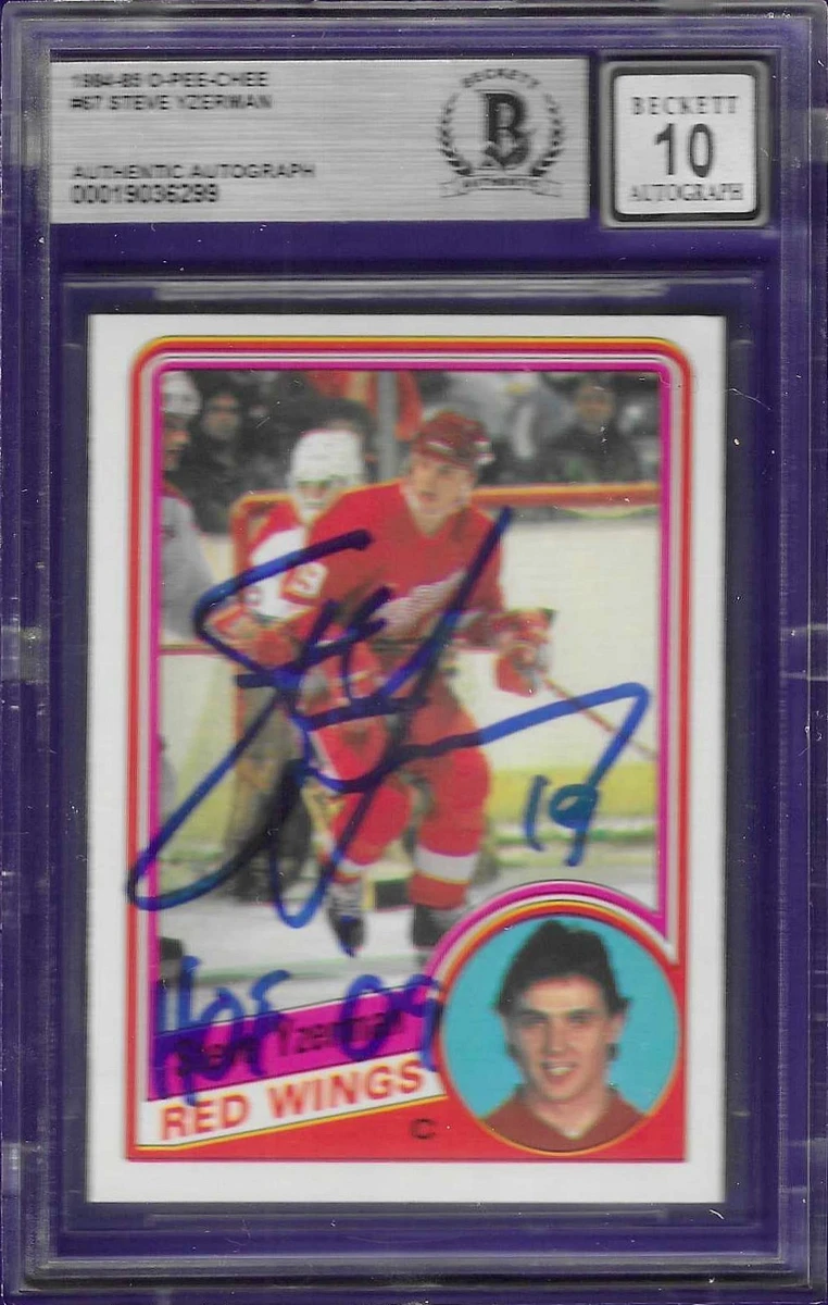 郵便創始80年記念　スーヴェニア・カード 25+ Steve Yzerman Ice Hockey Autographed Sports Trading Card