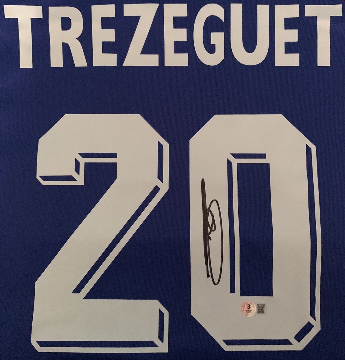 David Trezeguet Signed Autographed France 98 Home Jersey with