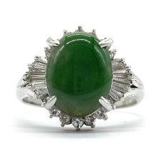 Jewelry Ring Jade Platinum Greens 4107089