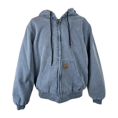 NWT Carhartt Classic J130 WIP OG Oversized Jacket Faded Blue Hood
