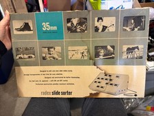 VTG Antique Radex 35mm Slide Sorter Multiple Slides Collectors 1950s 1960s READ