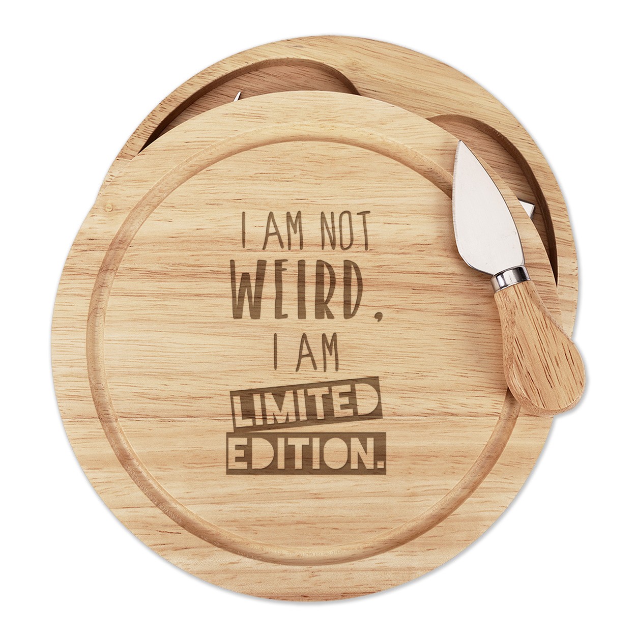 I Am Not Weird I Am Limited Edition Cheese Board Knife Set Funny