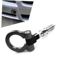 1 PC Car Front Bumper Tow Hook Pull Ring, Foldable Screw-in Structure Tensile