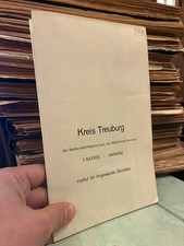 Karte - Kreis Treuburg [Kreis Oletzko]. Ostpreußen, 1940. Nachdruck 1962.