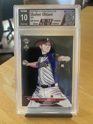 Shohei Ohtani 2013 BBM 1st Version Anime Art TPG 10 PRISTINE RC #183 ~ PSA