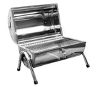 Kingfisher Portable Barrel BBQ Charcoal Camping Grill Stainless Steel Outdoor