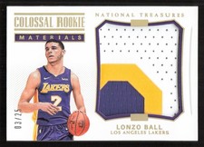 2017-18 Panini National Treasures Lonzo Ball Colossal Rookie Materials #/25