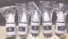 Lot Of 5 Canon GI-290BK Black Ink Bottle Genuine OEM for PIXMA G Series Printers