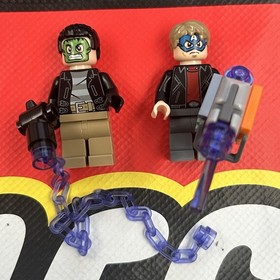 Lego Minifigure REAL MINI FIG MARVEL masked Robber HULK Captain America ^