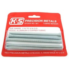 K&S Tubing Bender Spring Set of 5 (1/16 - 3/16 O.D) #321 Tube Bending - FZ321