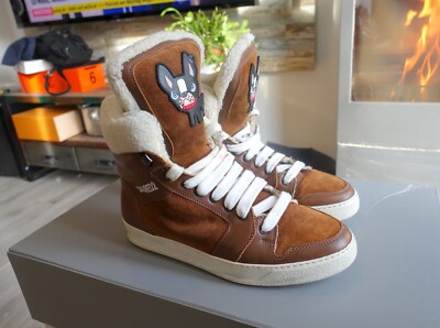 DSQUARED2 SHOES 43 shoe dsquared 2 d2 sneaker sneakers high top fur lined