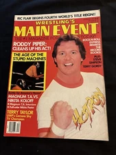 1986 Wrestling's Main Event Magazine Roddy Piper The Andersons VS Ricky Morton