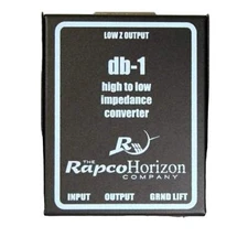 RAPCO HORIZON DB-1 Direct Box 1/4" Hi-Z to XLRM Lo-Z transformer w/ground lift