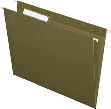 Pendaflex 04152 1/3 GRE Reinforced Hanging Folders, 1/3 Tab, Letter GREEN New