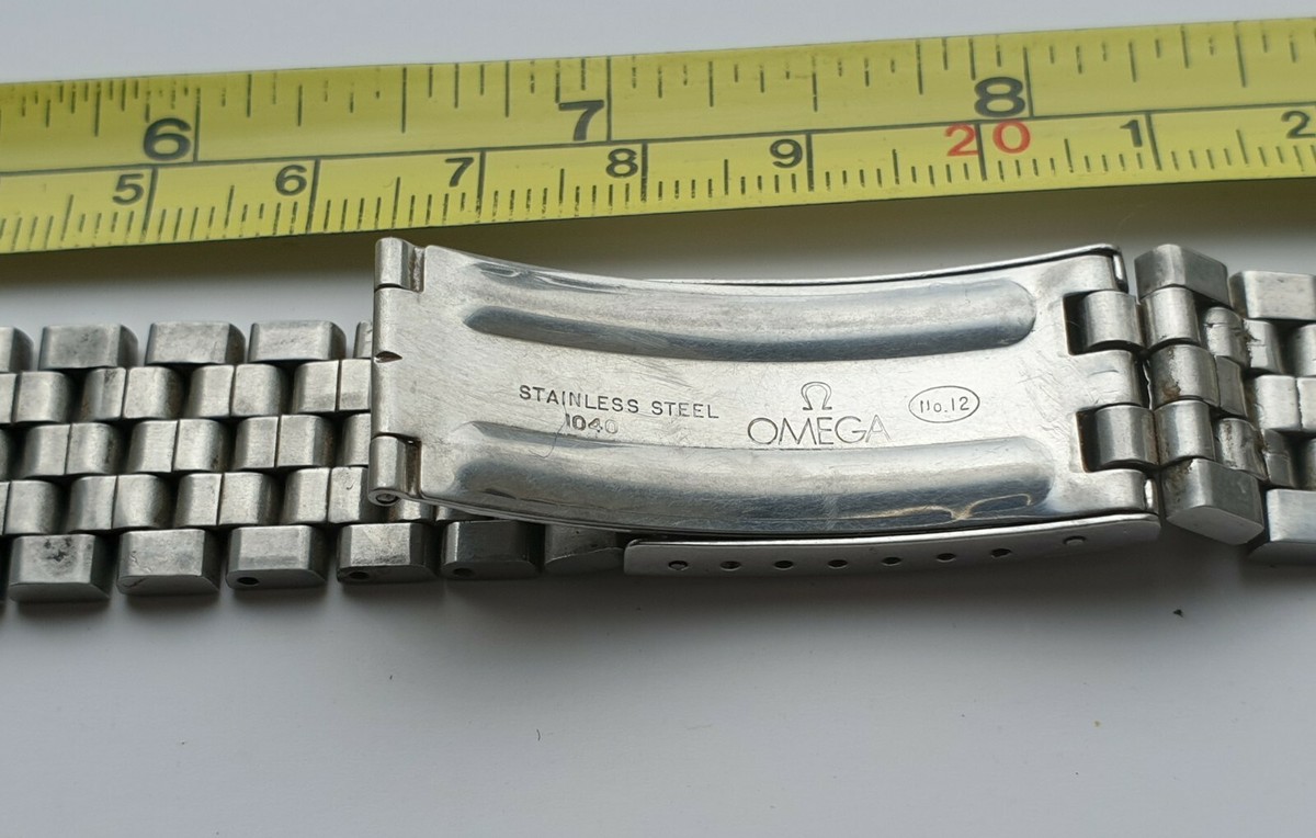 Rare Vintage Genuine Omega Stainless Steel Watch Bracelet 1040 No