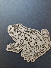 Chipboard Scrapbooking laser scored and cut die cut embellishment Frog 2