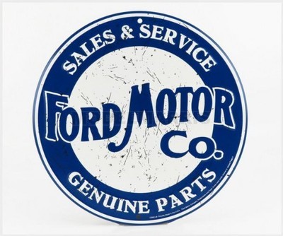 EDICOLA CS60128 ACCESSORIES - METAL PLATE - FORD MOTOR CO. SALES & SERVICE - BLU