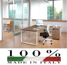 scrivania direzionale, allungo posizionabile dx o sx mis. 200 x 180 x 75 H