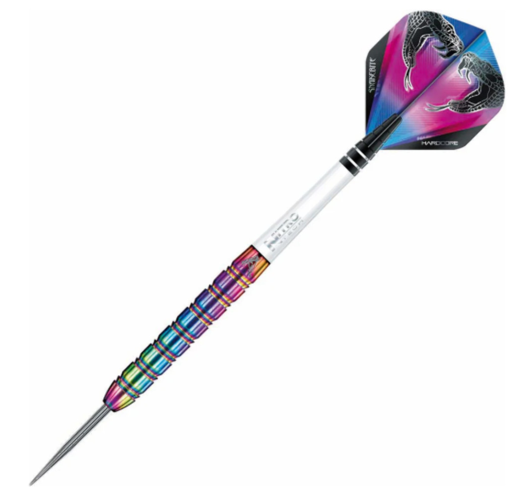 Red Dragon Peter Wright Snakebite 1 Steel Tip Darts - 24gm (Set of 3 Darts)