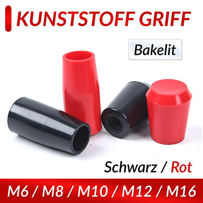 Knauf M6 M8 M10 M12 M16 Kegel Innengewinde Kunststoff Schalter Länge 20mm - 70mm