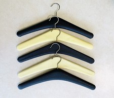 Set of 5 Vintage Vinyl Hanger Coat Jacket Dress Mid Century 70s Retro