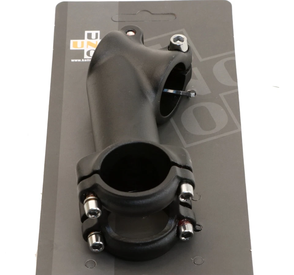 Kalloy Uno AS021 Alloy MTB/Road Stem 90mm -/+ 35° 31.8mm Clamp 1 1/8" Black NEW - Image 4 of 4