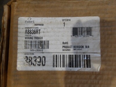 NVENT HOFFMAN P/N: A8836RT WIRING TROUGH TYPE 3R 8X8X36 BRAND NEW