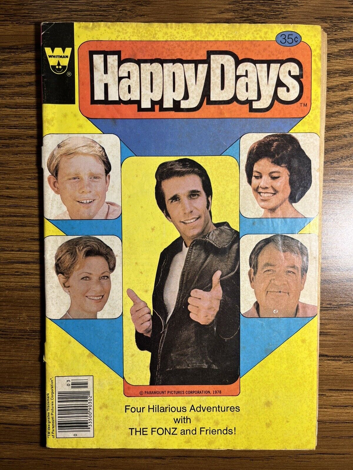 HAPPY DAYS 1 NEWSSTAND FONZ AND FRIENDS WESTERN GOLD KEY COMICS 1979 VINTAGE