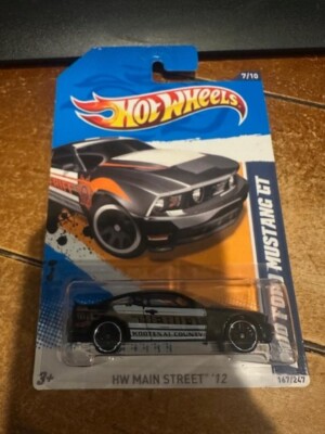 2012 Hot Wheels HW Main Street 2010 Ford Mustang GT #167 Black