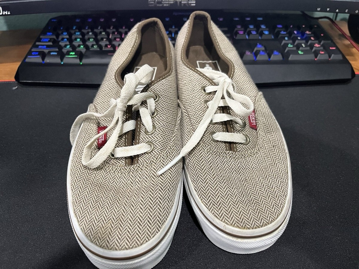 Vans Classic Skate Shoes TB4R Light Brown Low Top Sneakers