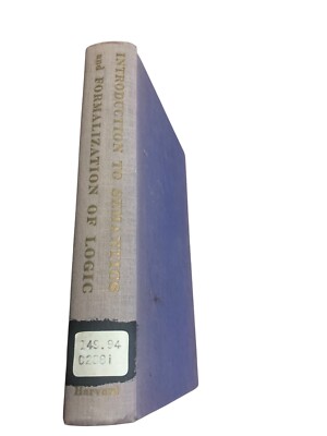 Introduction to Symbolic Logic and Its Applications by Rudolf Carnap 1942 HC