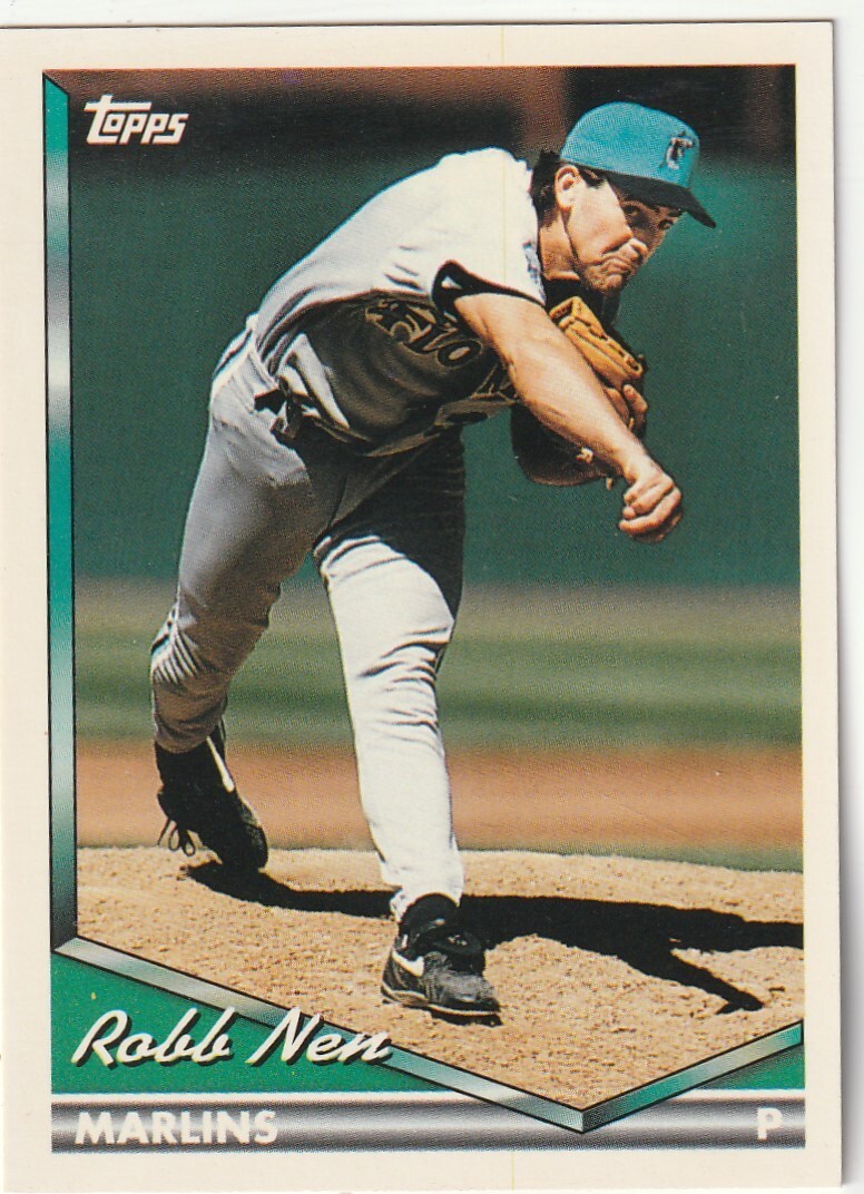 FREE SHIPPING-MINT-1994 Topps Robb Nen #284 MARLINS PLUS BONUS CARDS