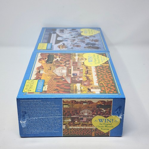 NEW 2-Pack CHARLES WYSOCKI Puzzles: OLD GLORY FARMS & NEW ENGLAND SKATING PARTY - Picture 8 of 18