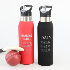Personalised Engraved Fathers Day 500ml Stainless Steel Water