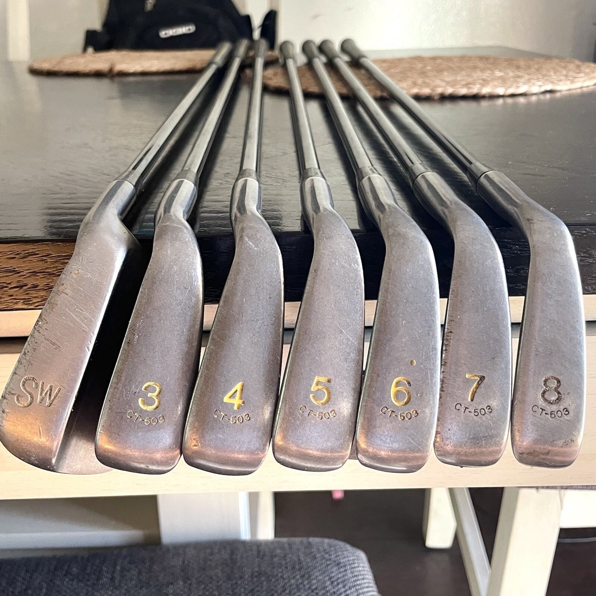 PRGR CT-503 370L Iron Pro Gear #3-#8, SW Pieces Genuine carbon 