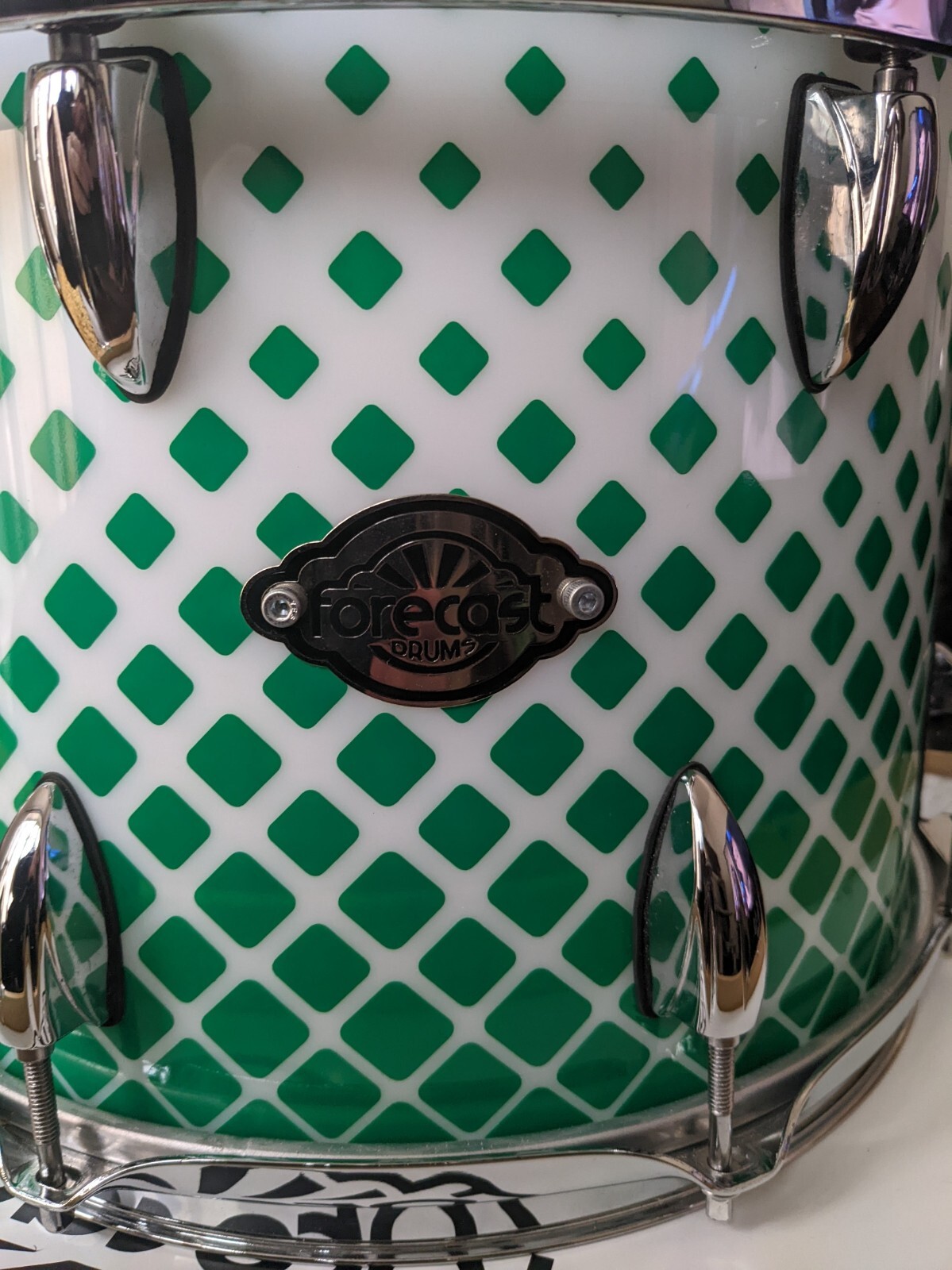 forecast custom acrylic drum kit, 18", 13", 12" eBay