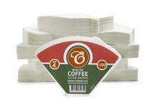 1000 Size 4 Coffee Filter Paper Cones, White Replacement