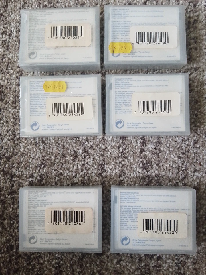 6 x Sony Datencassette (Mini Data Cartridge) 3080XLFB + 5122FB OVP - Bild 2 von 2