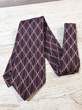 Mens Marks & Spencer St Michael 9.5cm wide kipper neck tie Vintage Retro 