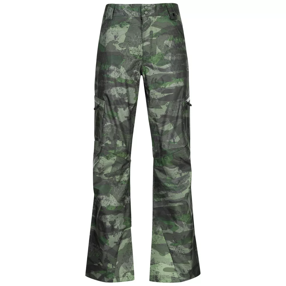 Oakley Ski Shell Pant 10K 2L Men Size Large 422395 Green Camouflage