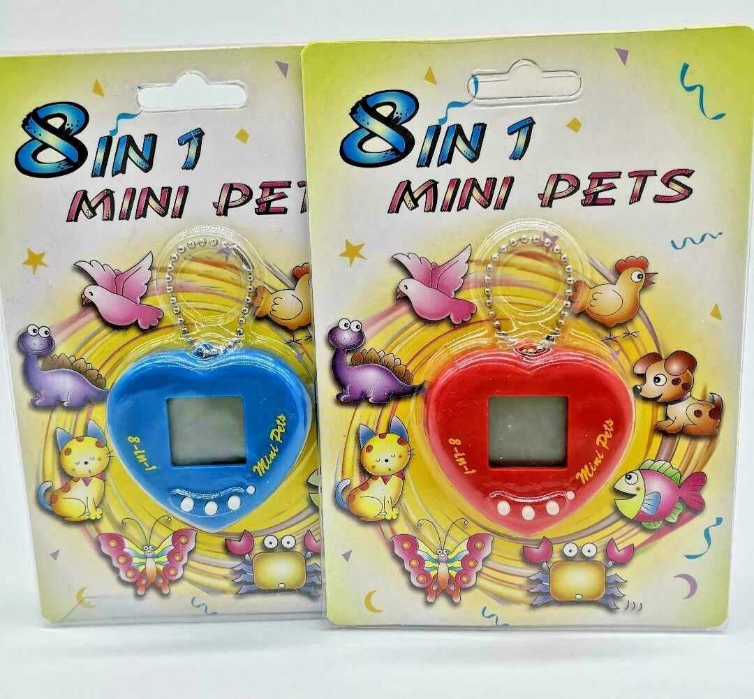 1 Vintage Tamagotchi-alike Mini Giga Pet Toy Virtual 8 in 1