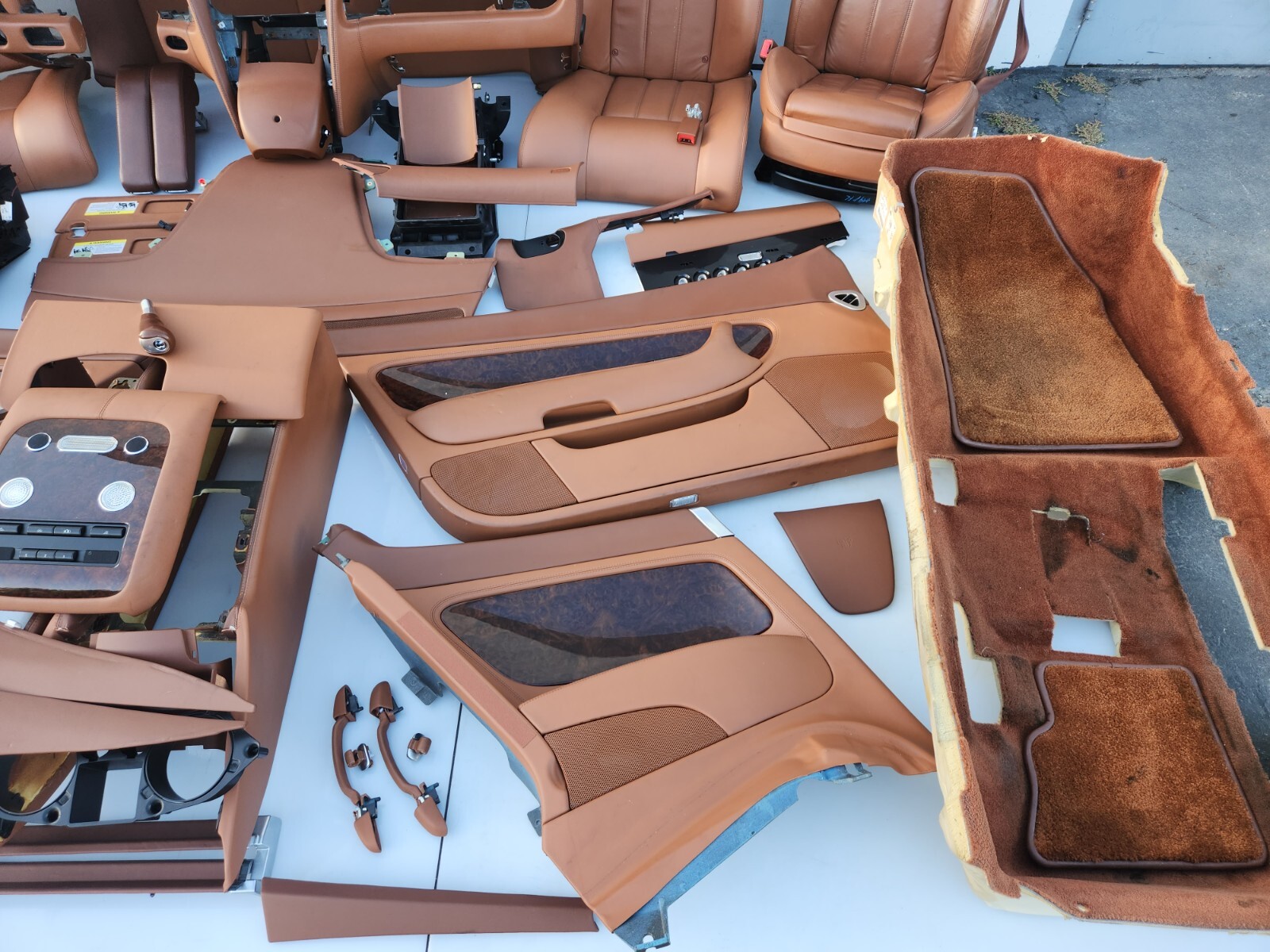 ✅ 03-10 OEM Bentley Continental GT Seats Door Panel Center Console Interior SET