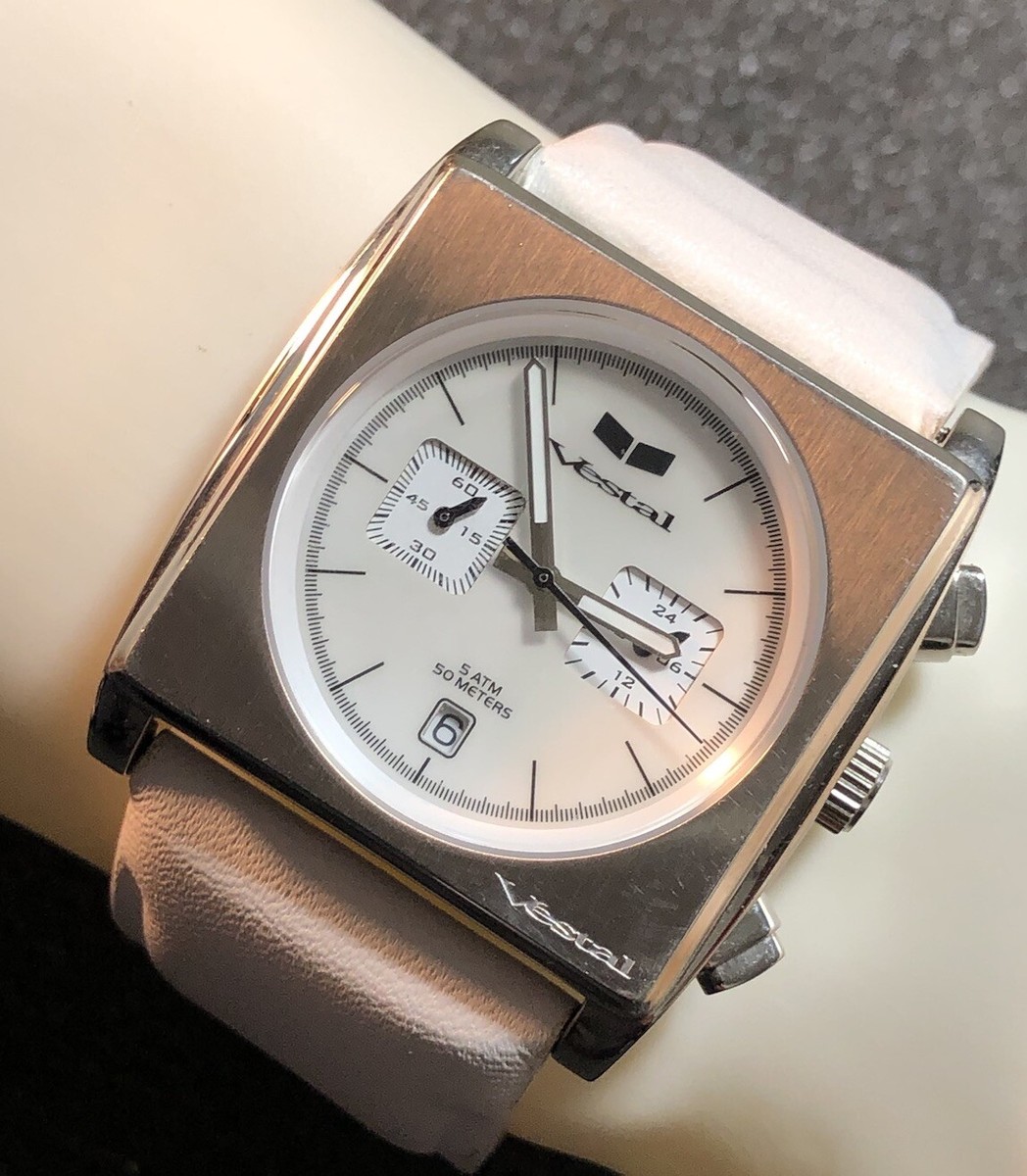 Vestal Ranger V9 Watch Men Chronograph Shell Dial Japan Mov