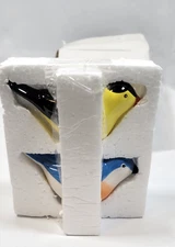 Gold Finch & Blue Birds Salt & Pepper Shakers New in box