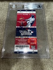 Jon Lester Signed 2013 World Series Game 1 Ticket Champs Legend Beckett