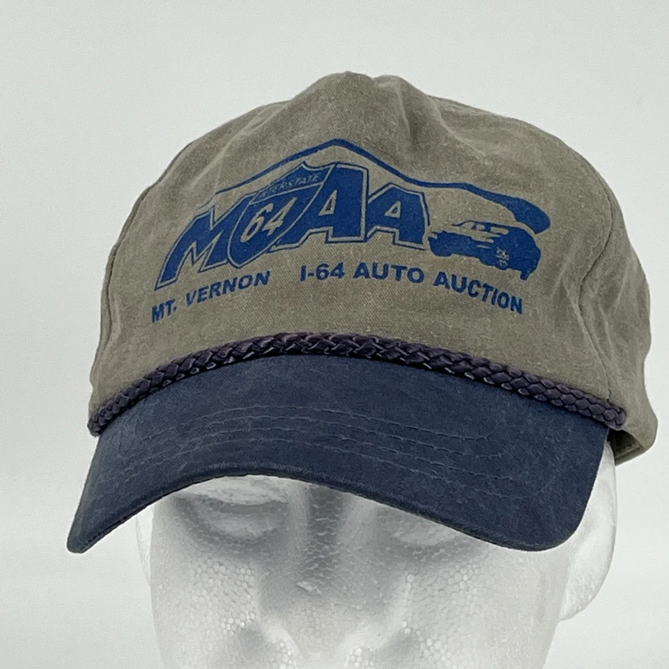 Gorra de béisbol Cobra SnapBack vintage años 90 con cuerda - Mt Vernon I-64 subasta automática en muy buen estado Foto 2 de 4