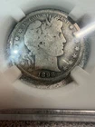 1898 S Barber Half Dollar 90% Silver Ungraded