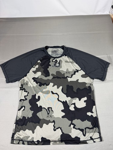 KUIU Shirt Camo Black Coolmax Wicking Short Sleeve base layer Men’s Size Medium